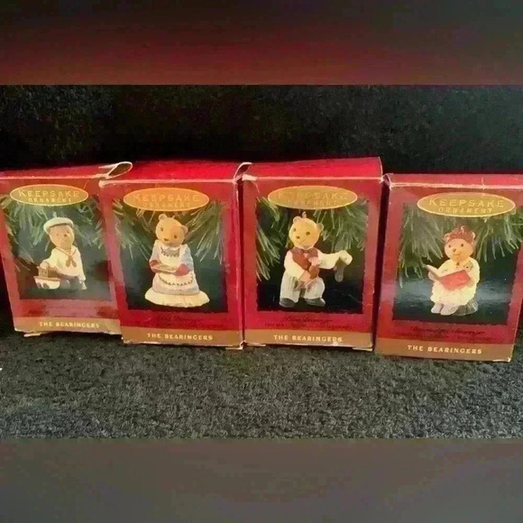 Hallmark Other - Vintage 1993 Hallmark Keepsake Ornaments, The Bearingers, Set of 4